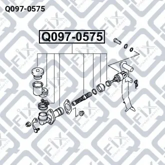 ЦИЛИНДР СЦЕПЛЕНИЯ ГЛАВНЫЙ Q-fix Q097-0575