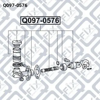 ЦИЛИНДР СЦЕПЛЕНИЯ ГЛАВНЫЙ Q-fix Q097-0576