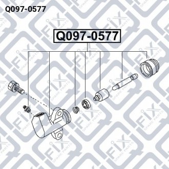 Циліндр зчеплення робочий Q-fix Q097-0577