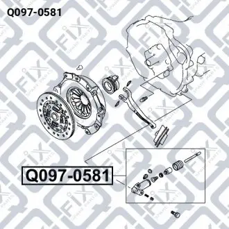ЦИЛИНДР СЦЕПЛЕНИЯ РАБОЧИЙ Q-fix Q097-0581