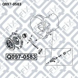 Циліндр зчеплення робочий Q-fix Q097-0583