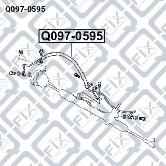 Шланг гідропідсилювача Q-fix Q097-0595
