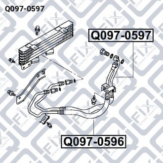 ШЛАНГ МАСЛЯНОГО РАДИАТОРА Q-fix Q097-0597