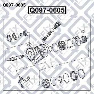 НАСОС ГИДРОУСИЛИТЕЛЯ Q-fix Q097-0605