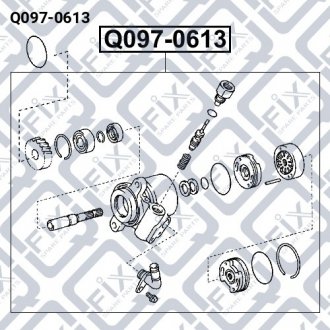 Помпа гідропідсилювача Q-fix Q097-0613