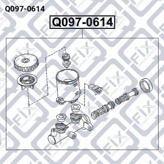 ЦИЛИНДР ТОРМОЗНОЙ ГЛАВНЫЙ Q-fix Q097-0614