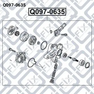 НАСОС ГИДРОУСИЛИТЕЛЯ Q-fix Q097-0635