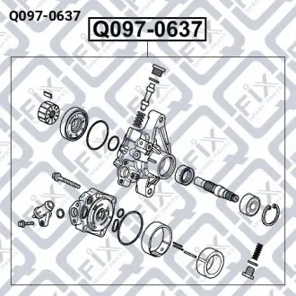НАСОС ГИДРОУСИЛИТЕЛЯ Q-fix Q097-0637