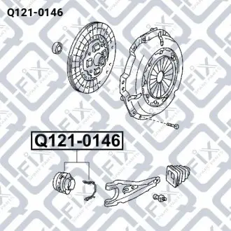 ПОДШИПНИК ВЫЖИМНОЙ Q-fix Q121-0146