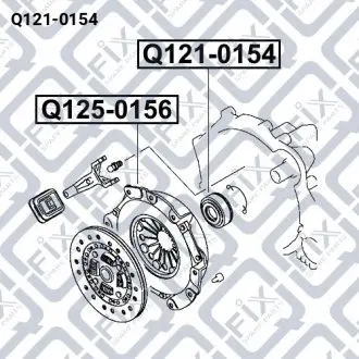 ПОДШИПНИК ВЫЖИМНОЙ Q-fix Q121-0154