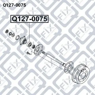 Подшипник ступичный задний Q-fix Q127-0075