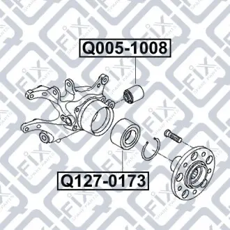 Подшипник ступичный передний Q-fix Q127-0173