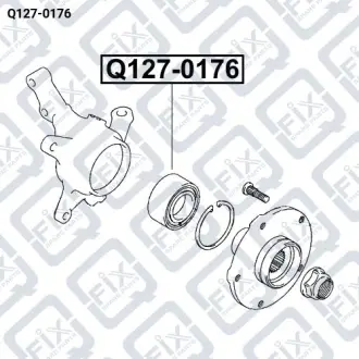 Підшипник маточинний передній Q-fix Q127-0176