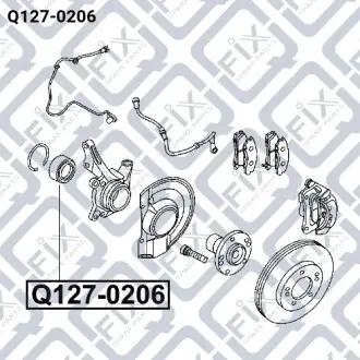 Підшипник маточинний передній Q-fix Q127-0206