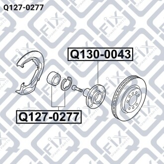 Підшипник маточинний передній Q-fix Q127-0277