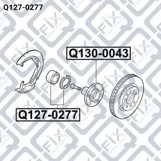 Подшипник ступичный передний Q-fix Q127-0277