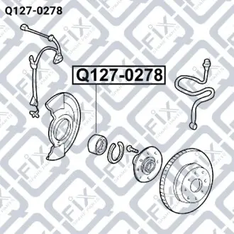 Подшипник ступичный передний Q-fix Q127-0278
