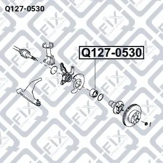 Подшипник ступичный передний Q-fix Q127-0530