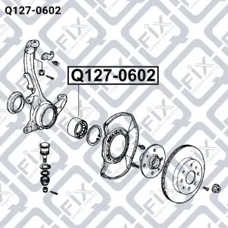 Підшипник маточинний передній Q-fix Q127-0602