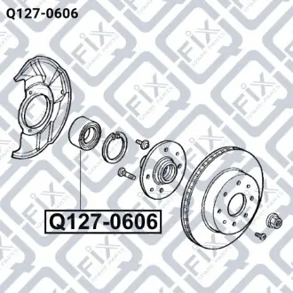Подшипник ступичный передний Q-fix Q127-0606