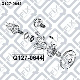 Підшипник маточинний передній Q-fix Q127-0644