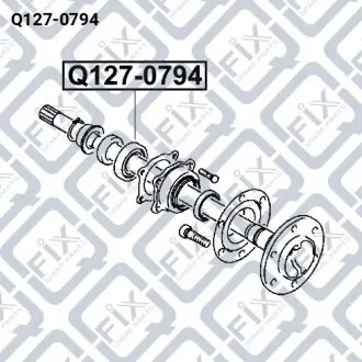 Подшипник ступичный задний Q-fix Q127-0794