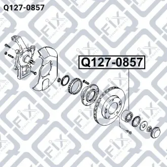 Подшипник ступичный задний Q-fix Q127-0857