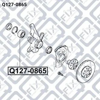 Подшипник ступичный передний Q-fix Q127-0865