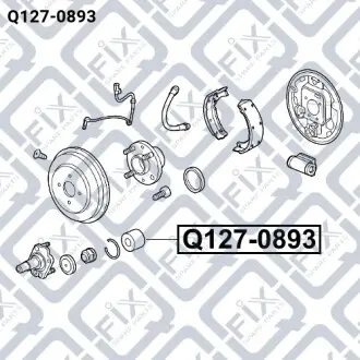 Подшипник ступичный задний Q-fix Q127-0893