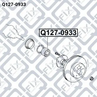 Подшипник ступичный передний Q-fix Q127-0933