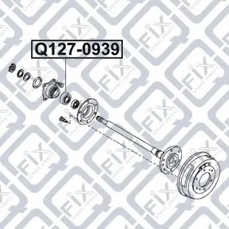 Подшипник ступичный (задний)) Q-fix Q127-0939