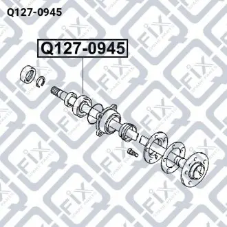 ПОДШИПНИК ЗАДНЕЙ ПОЛУОСИ Q-fix Q127-0945