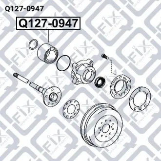 ПОДШИПНИК ЗАДНЕЙ ПОЛУОСИ Q-fix Q127-0947