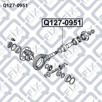 ПОДШИПНИК ДИФФЕРЕНЦИАЛА Q-fix Q127-0951