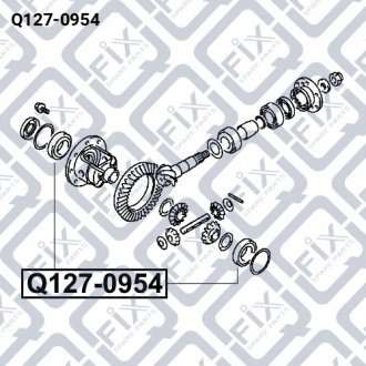 Підшипник редуктора заднього Q-fix Q127-0954