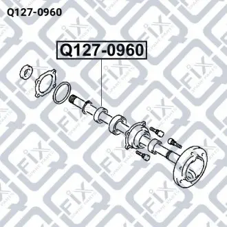КОЛЬЦО УПОРНОЕ ПОДШИПНИКА ПОЛУОСИ Q-fix Q127-0960