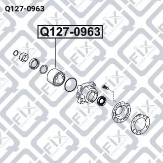 ПОДШИПНИК ЗАДНЕЙ ПОЛУОСИ Q-fix Q127-0963