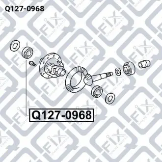 ПОДШИПНИК ПЕРЕДНЕГО РЕДУКТОРА Q-fix Q127-0968