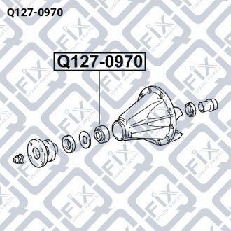 ПОДШИПНИК РЕДУКТОРА ЗАДНЕГО Q-fix Q127-0970