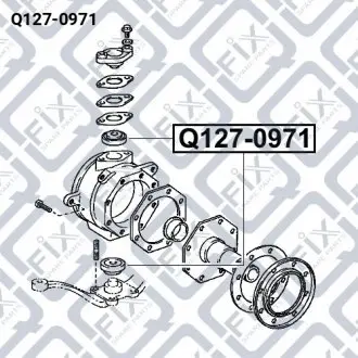 ПОДШИПНИК ПОВОРОТНОГО КУЛАКА Q-fix Q127-0971