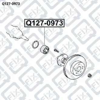 ПОДШИПНИК СТУПИЧНЫЙ ПЕРЕДНИЙ Q-fix Q127-0973