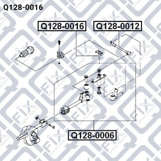 Шток на кулисе кпп Q-fix Q128-0016