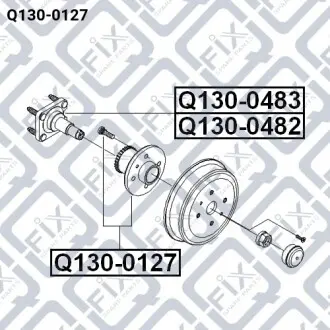 Маточина задня Q-fix Q130-0127