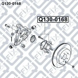 Ступица (задняя) Q-fix Q130-0168