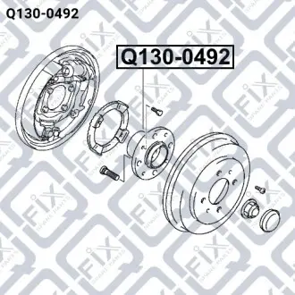 Ступица (задняя) Q-fix Q130-0492