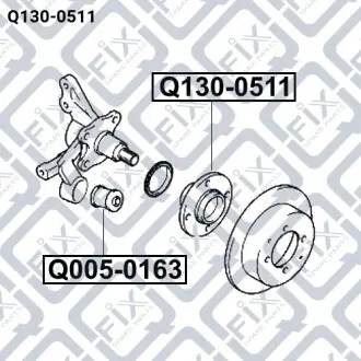 Ступица (задняя) Q-fix Q130-0511