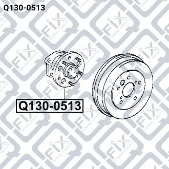 Маточина (задня) Q-fix Q130-0513