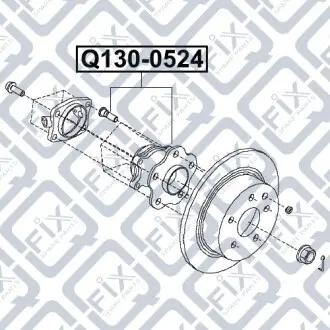 Ступица (задняя) Q-fix Q130-0524