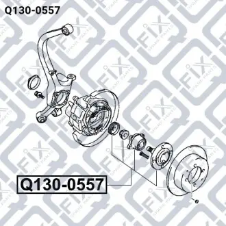 Підшипник маточинний задній Q-fix Q130-0557