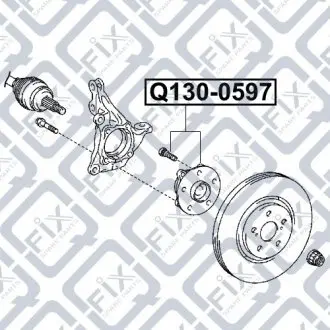 Ступица передняя Q-fix Q130-0597